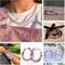 1000pcs Silver Letter Beads for Bracelets, 4x7mm Black Alphabet A-Z Beads Friendship Bracelets Jewelry Making Kit for Teen Girl Gifts